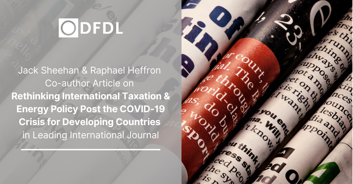 Jack Sheehan & Raphael Heffron Coauthor Article on Rethinking