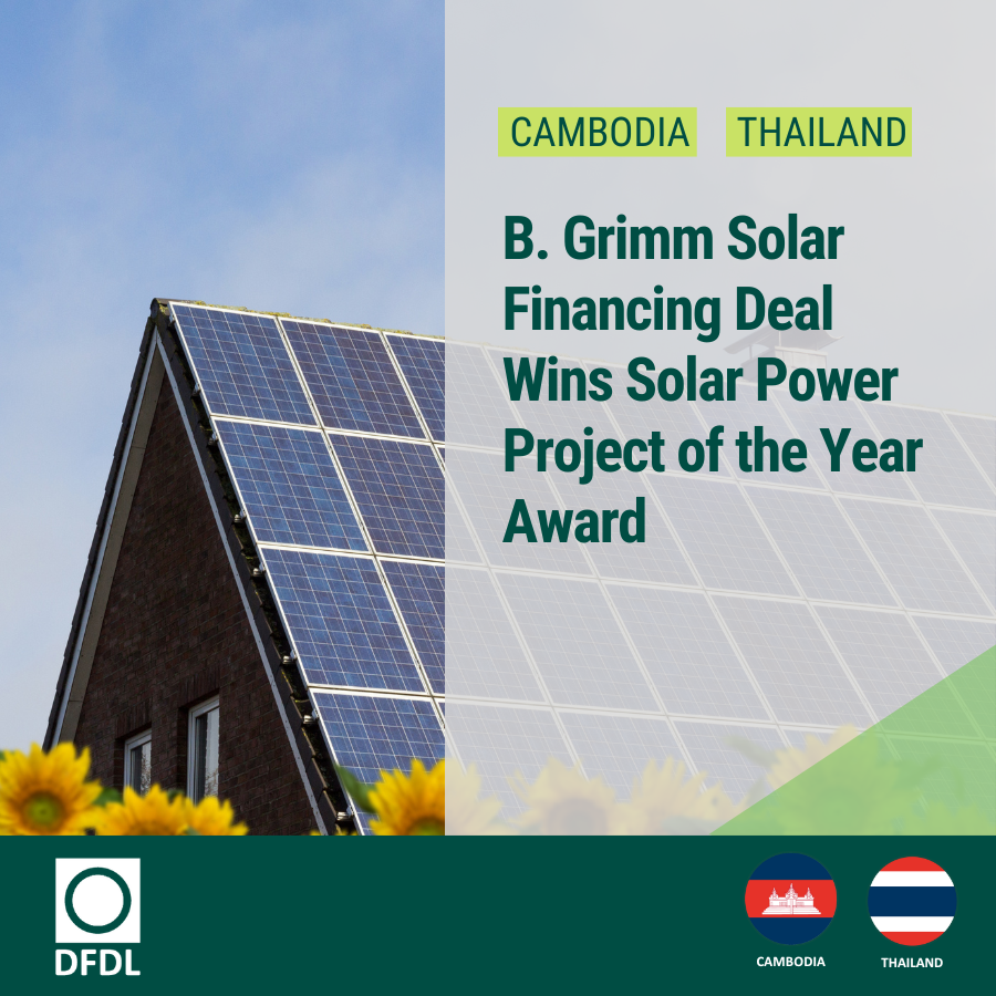 B. Grimm Solar Financing Deal Wins Solar Power Project of the Year Award