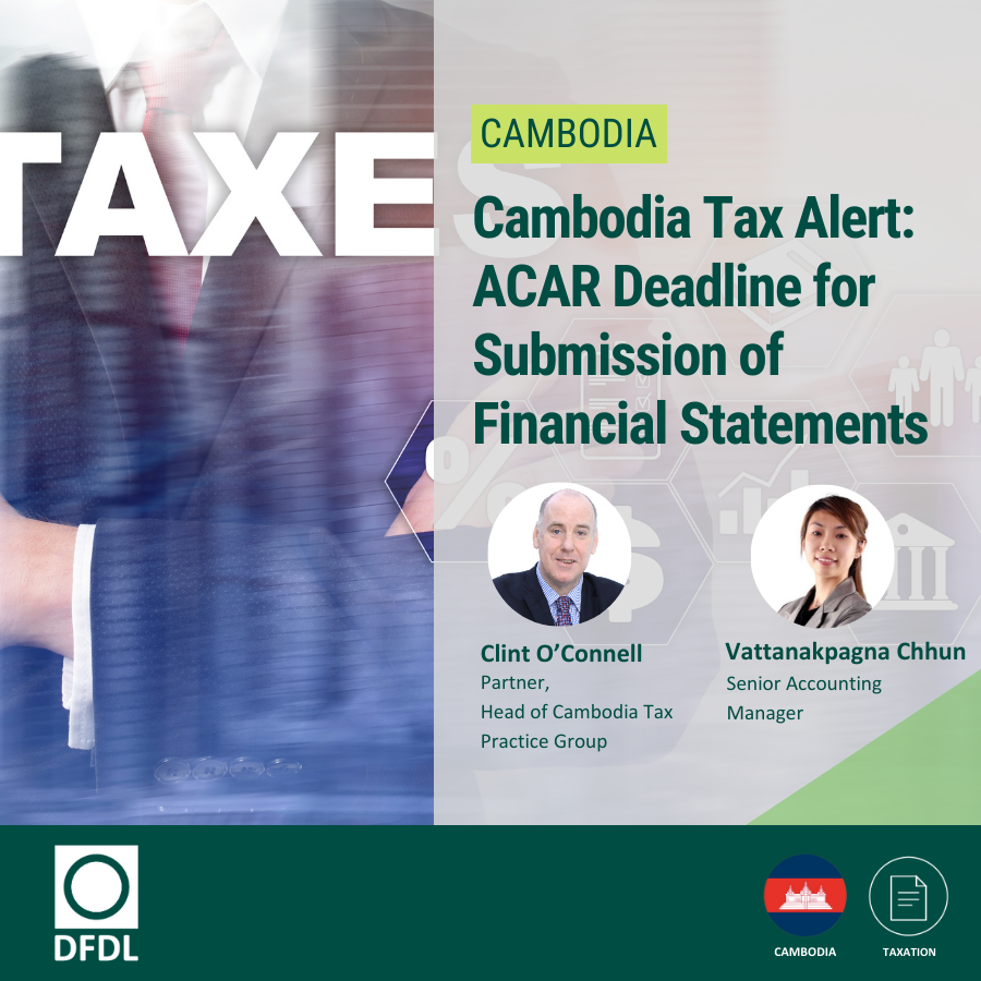 Cambodia ACAR Deadline for submission of Financial Statements