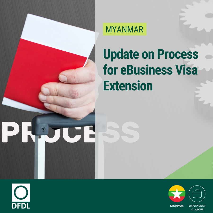 Update on Process for eBusiness Visa Extension