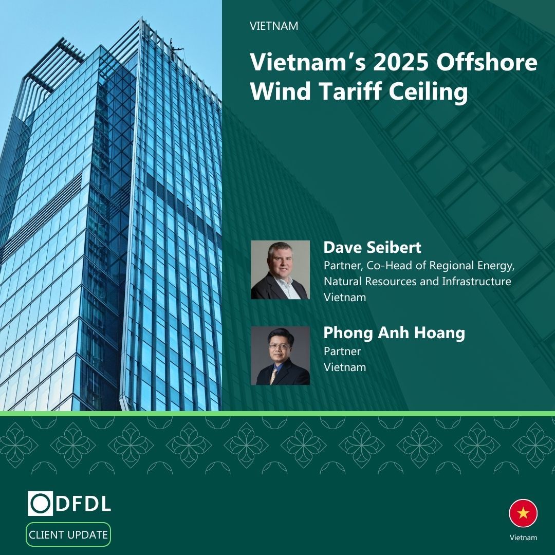 Vietnam's 2025 Offshore Wind Tariff Ceiling - DFDL