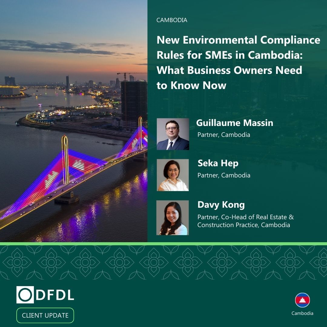 New Environmental Compliance Rules for SMEs in Cambodia - DFDL